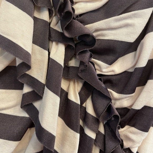 Ruffled & Ruched Striped Dress - Picture 2 of 5